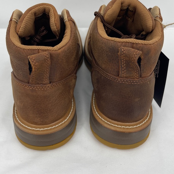 Wrangler Brown Leather Chukka Moc-Toe Boots MENS SIZE 8M NWT main image 5